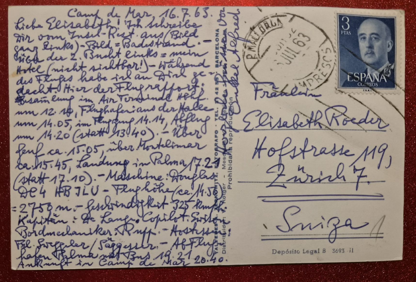Cartoline postali: Camp de Mar Mallorca 1963 – Usato da Melchnau venduto da Arthurius 1
