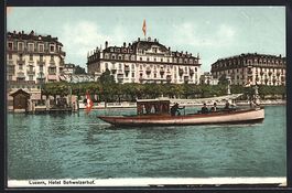 Luzern, Hotel Schweizerhof vom Wasser au