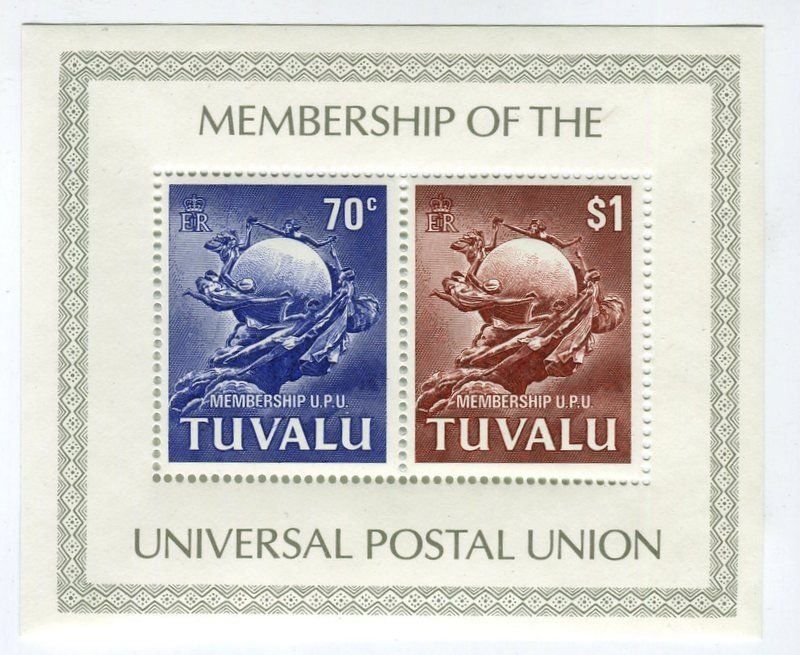 Tutti i francobolli: Block "Weltpostverein". Tuvalu. – Nuovo e nell'imballaggio originale da Basel venduto da Butsch5