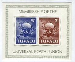 Block "Weltpostverein". Tuvalu.