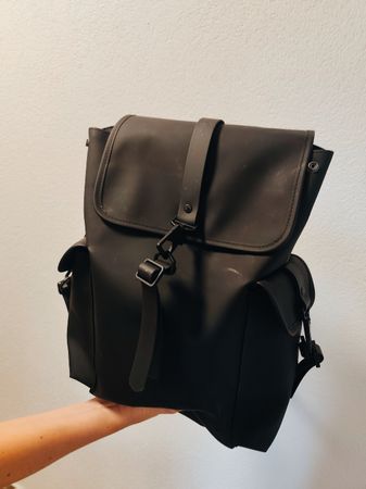 Rucksack Rains schwarz wasserabweisend guter Zustand