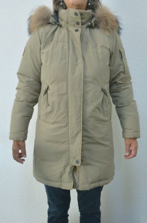 Damen Daunenmantel /Jacke mit Kapuze von Dolomite, neuwertig