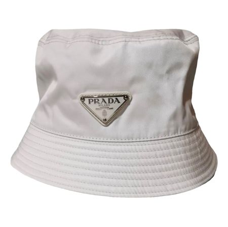 Prada Re-Nylon Fischerhut Weiss