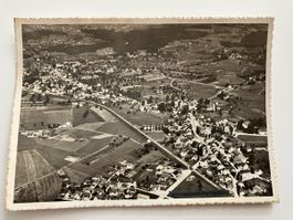 AK Ober Wetzikon Flugaufnahme 1940,s