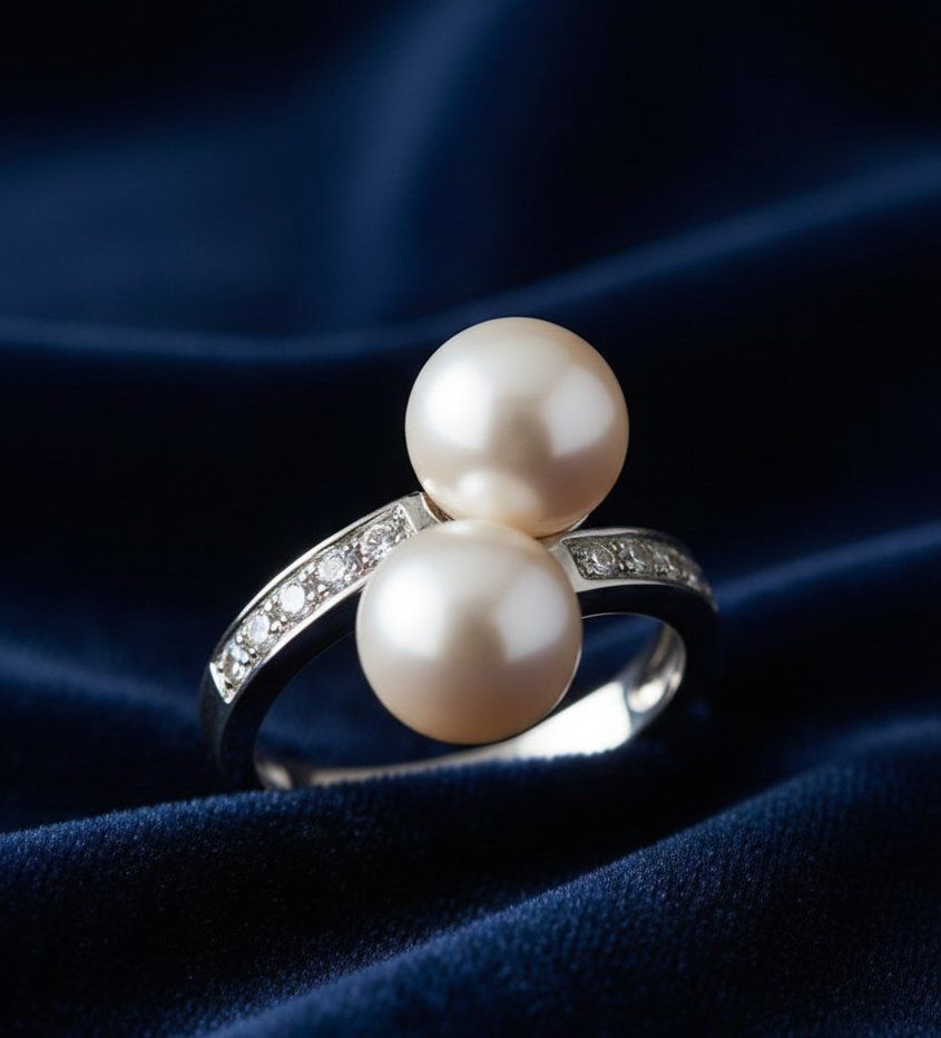 Anelli: Silberring 925 mit Echte Perlen, edel & elegant - Neu – Nuovo e nell'imballaggio originale da Uetikon am See venduto da Coralreef 1