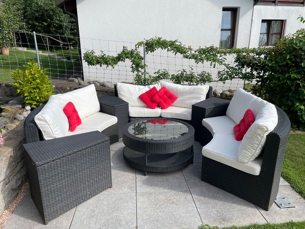 Lounge avec coussins et box imperméable inclus | Kaufen auf Ricardo