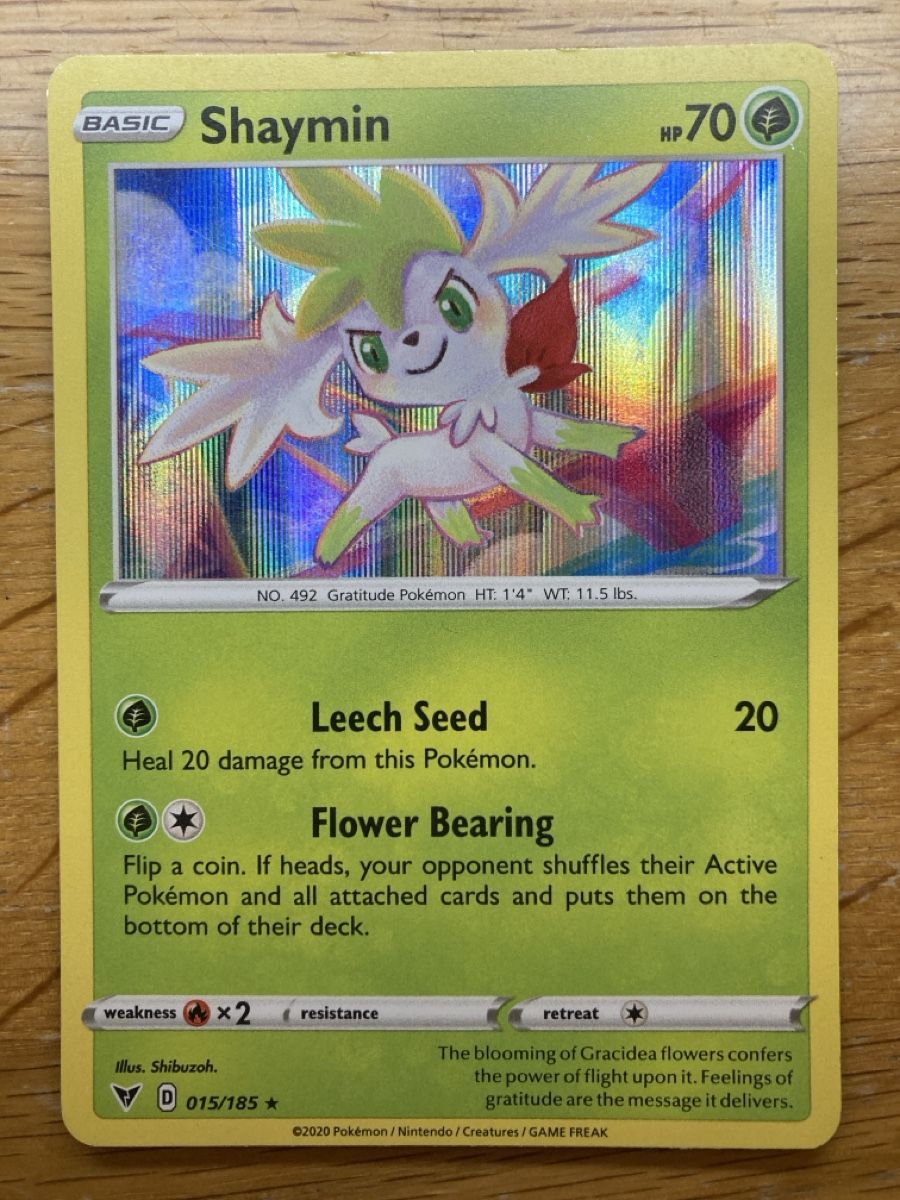 Pokémon Carte collezionabili: Shaymin 15/185 HOLO – Usato da Zürich venduto da sushitwiceaweek