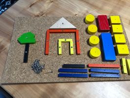 Tolles Nagelbrett Spielzeug aus Holz - Top Zustand!