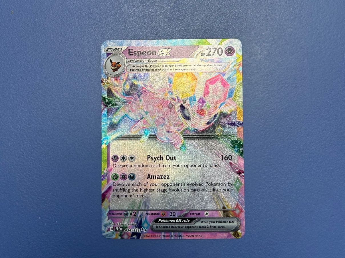 Pokémon Carte collezionabili: Espeon Ex 034/131 Prismatic Evolution EN – Usato da Schlieren venduto da happymerchant64