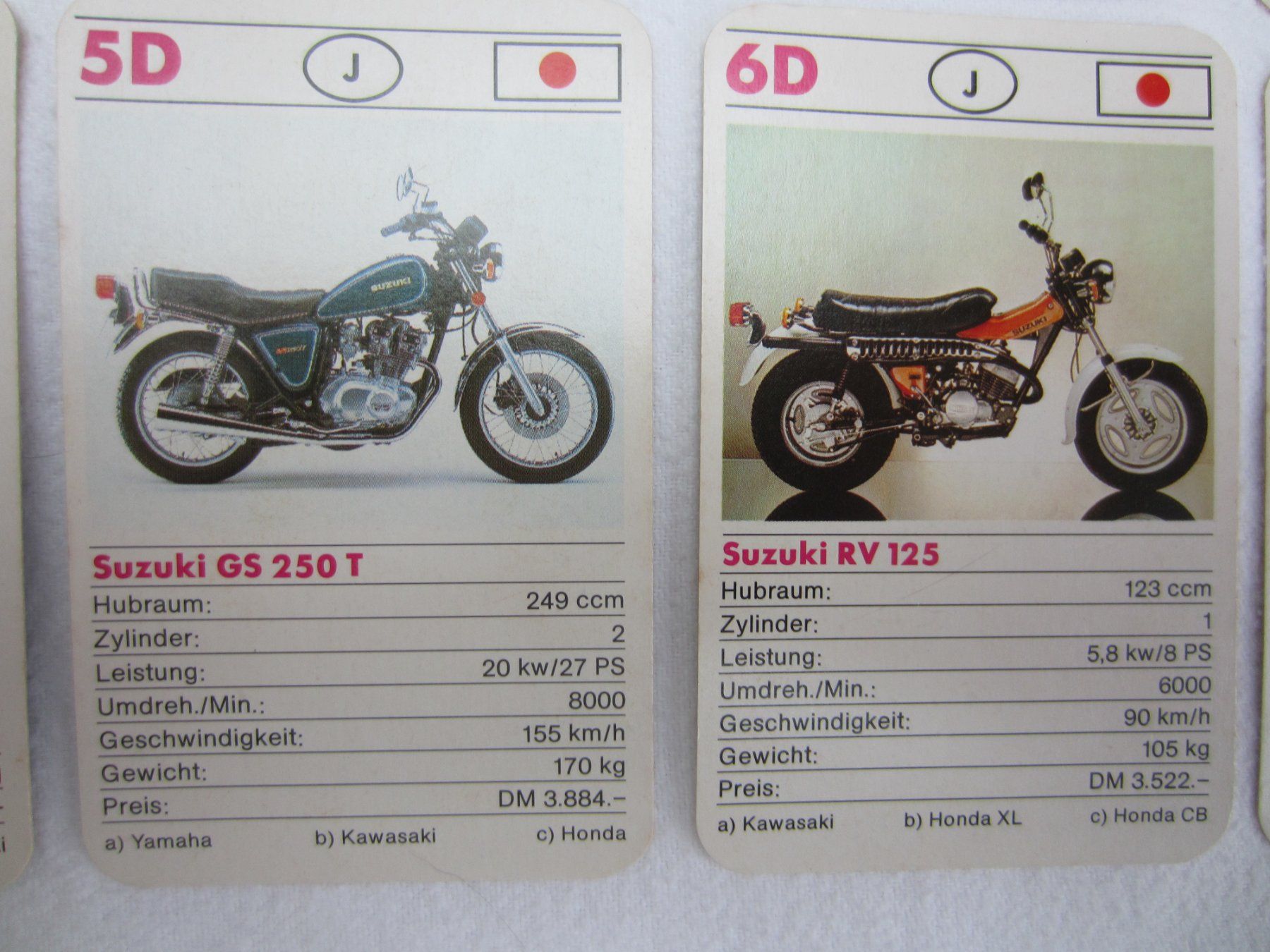Giochi: QUARTETT Motorräder F.X. Schmid Spielkarten – Usato da Sursee venduto da Tschiger 4