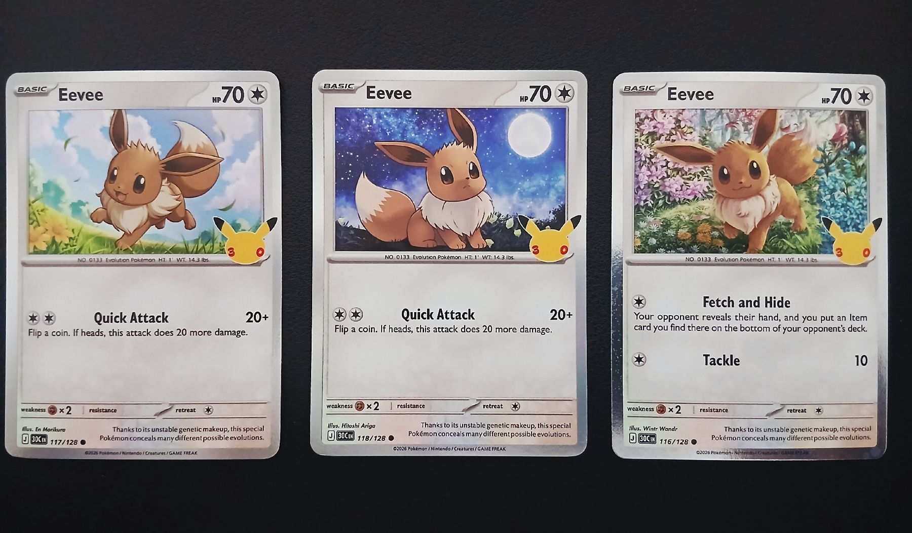 Pokémon Carte collezionabili: Eevee Attack Pokémon 30th Celebration Englisch – Nuovo (secondo la descrizione) da Regensdorf venduto da Baba_Basar