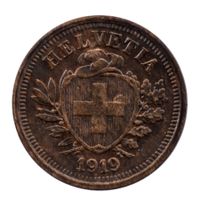 Schweiz / Suisse - 1 Rappen - 1919