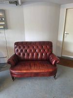 Chesterfield Ledersofa  Echtleder  Vintage  Cognac