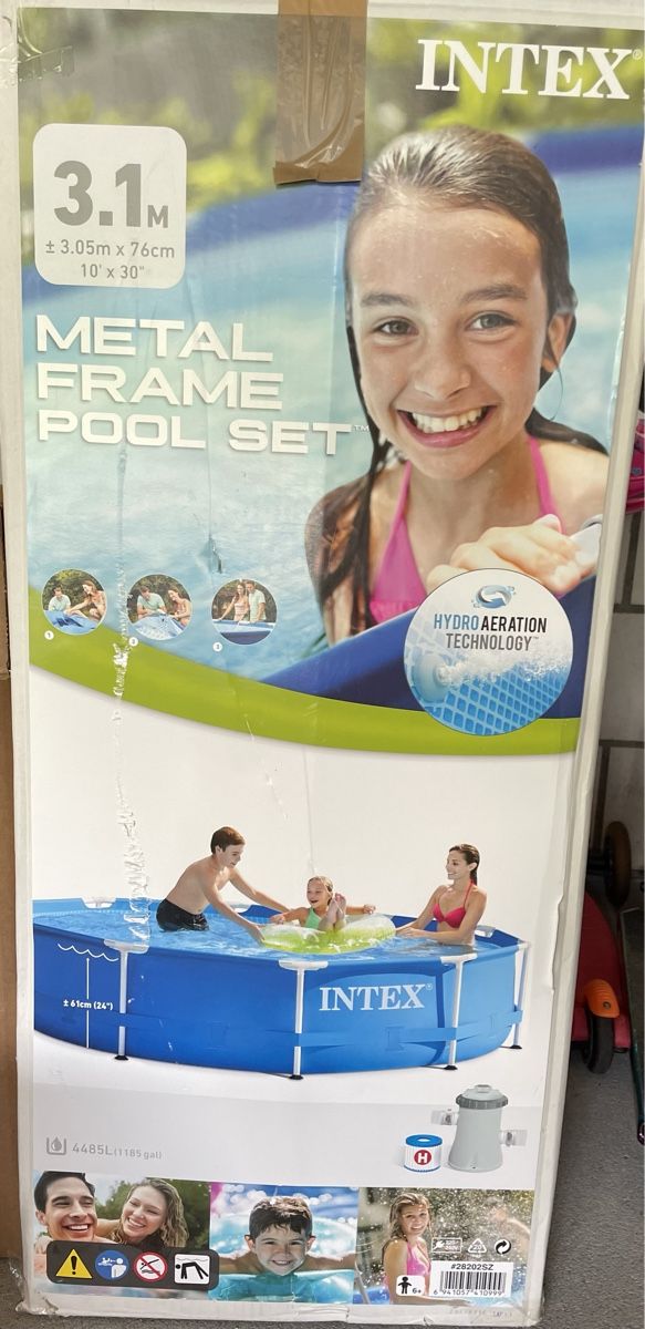 Intex Schwimmbad: Intex Metal Frame Pool Set 3.1 m – Gebraucht aus Wegenstetten von  2