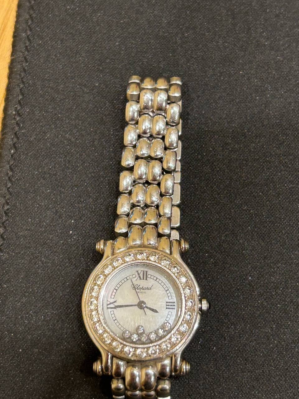 Chopard Uhren: Chopard Happy Diamonds Watch - Diamond Bezel - Silver - 40 c – Gebraucht aus Fraubrunnen von mar_qc8n 1