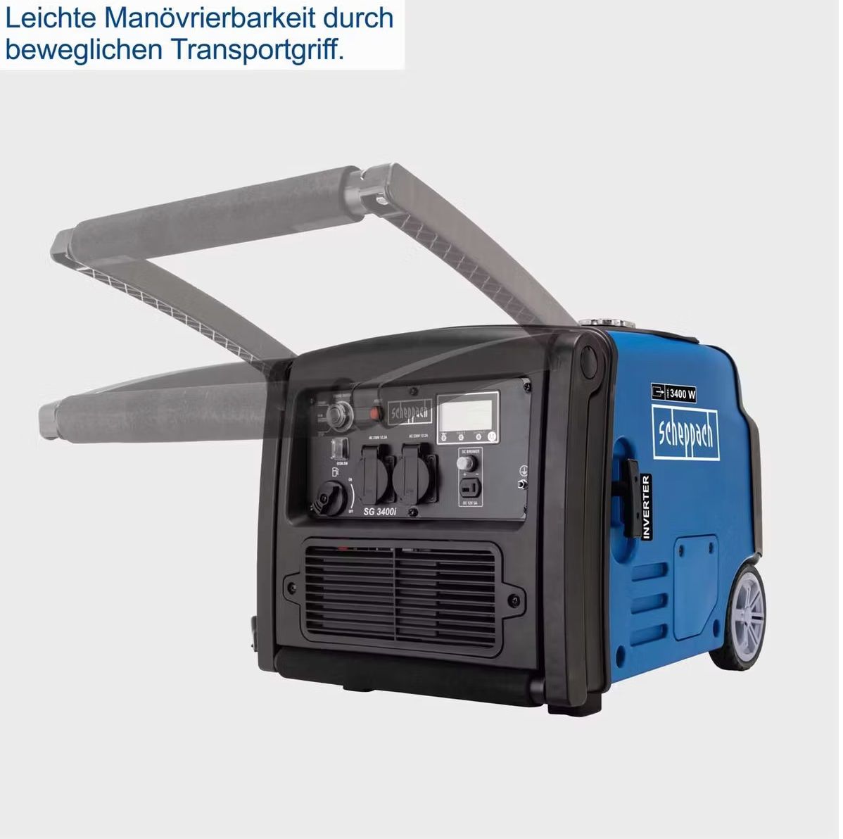 Generatori di corrente: Scheppach Inverter-Stromerzeuger SG3400i | 3.8 kW – Nuovo (secondo la descrizione) da Altendorf venduto da PremiumProdukts 3