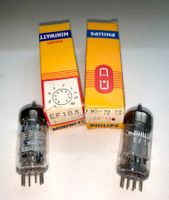 4 Röhren / Radioröhren EF183 (Spanngitter), NOS, Philips