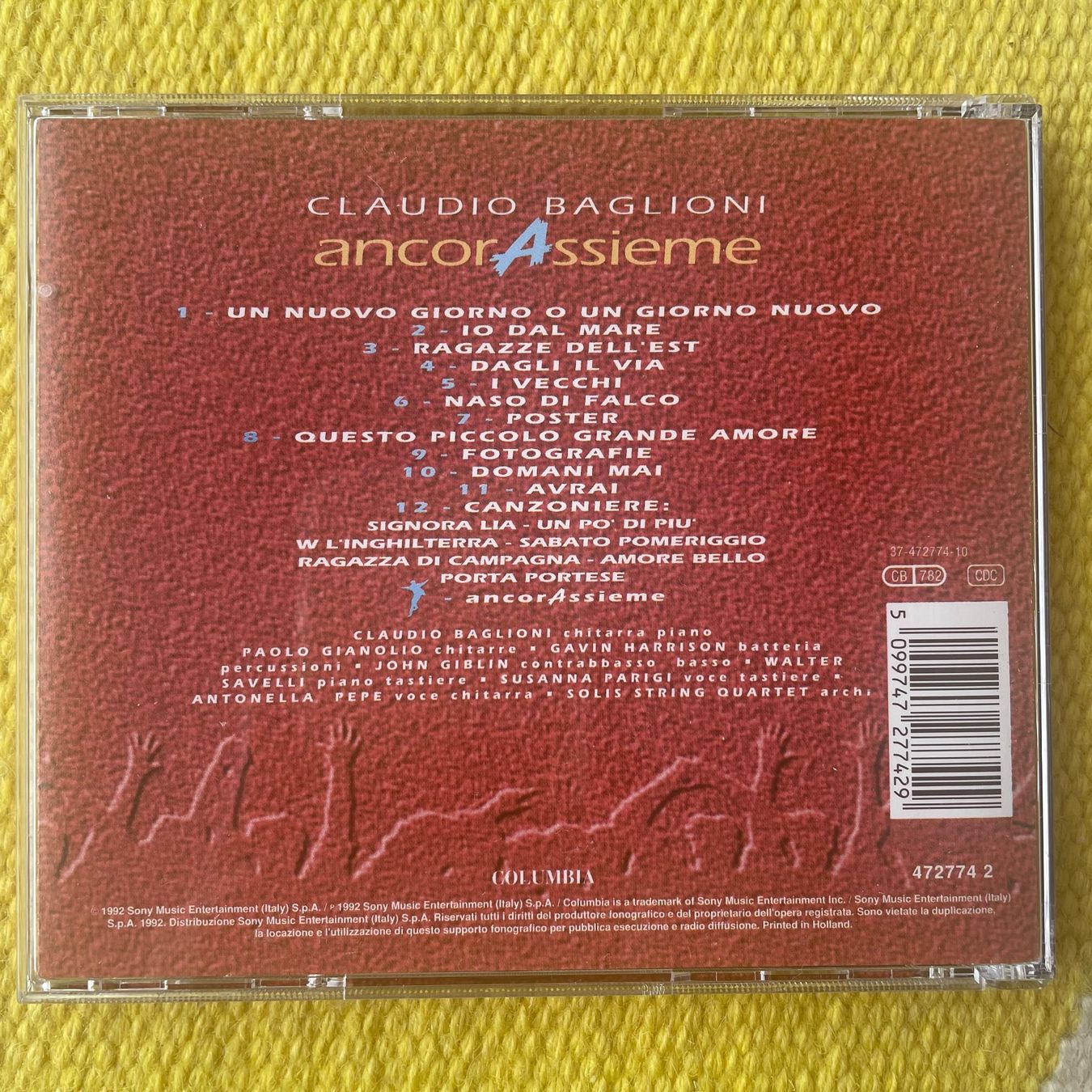 CD: CLAUDIO BAGLIONI-ANCOR ASSIEME – Usato da Rorschacherberg venduto da CD-Roli 1