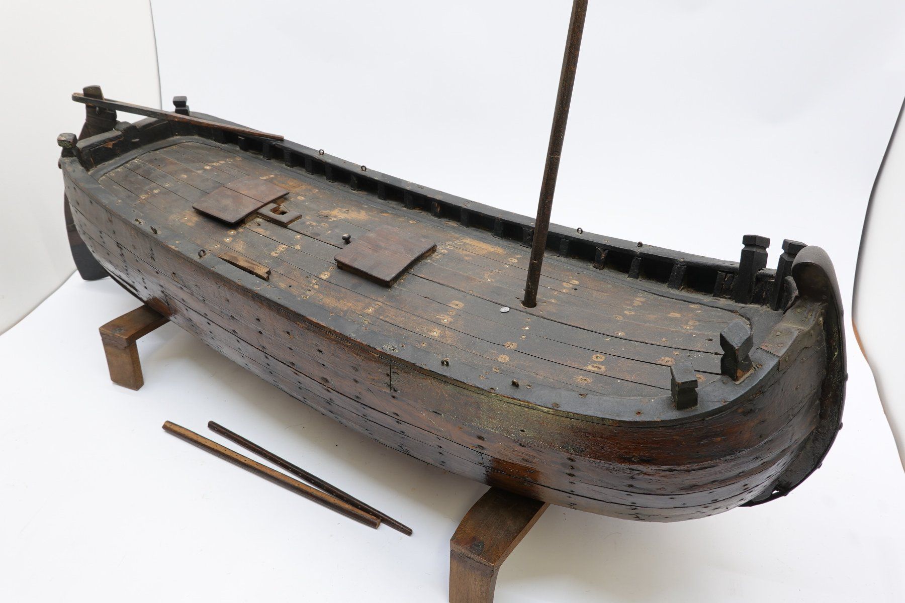 Kit di modellismo & Modellini statici: Antikes Modell Boot Schiff Wikinger? Modellboot Holz Schiff – Usato da Trin venduto da evolrof 4