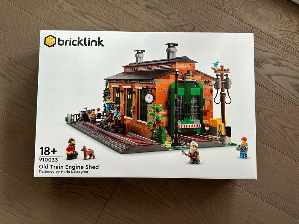 Lego Kit di costruzioni: Lego Bricklink 910033 - Old Train Engine Shed – Nuovo e nell'imballaggio originale da Immensee venduto da Baba0228