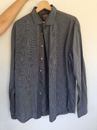 Herren Hemd Calvin Klein grau Grösse 42/L guter Zustand