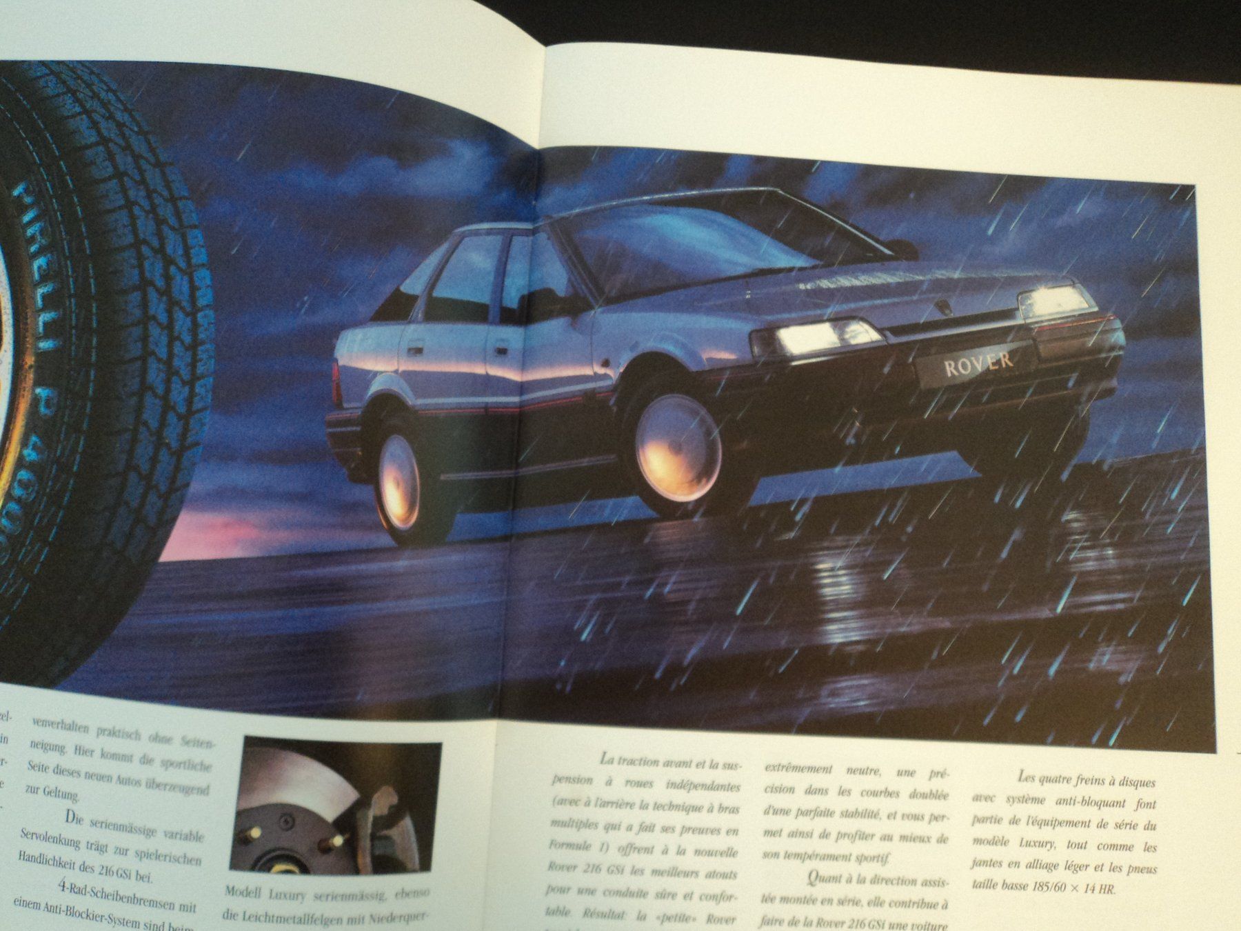 Rover Documenti: Prospekt Rover 216 GSi 1990 – Usato da Schwarzenburg venduto da modelCARama 2