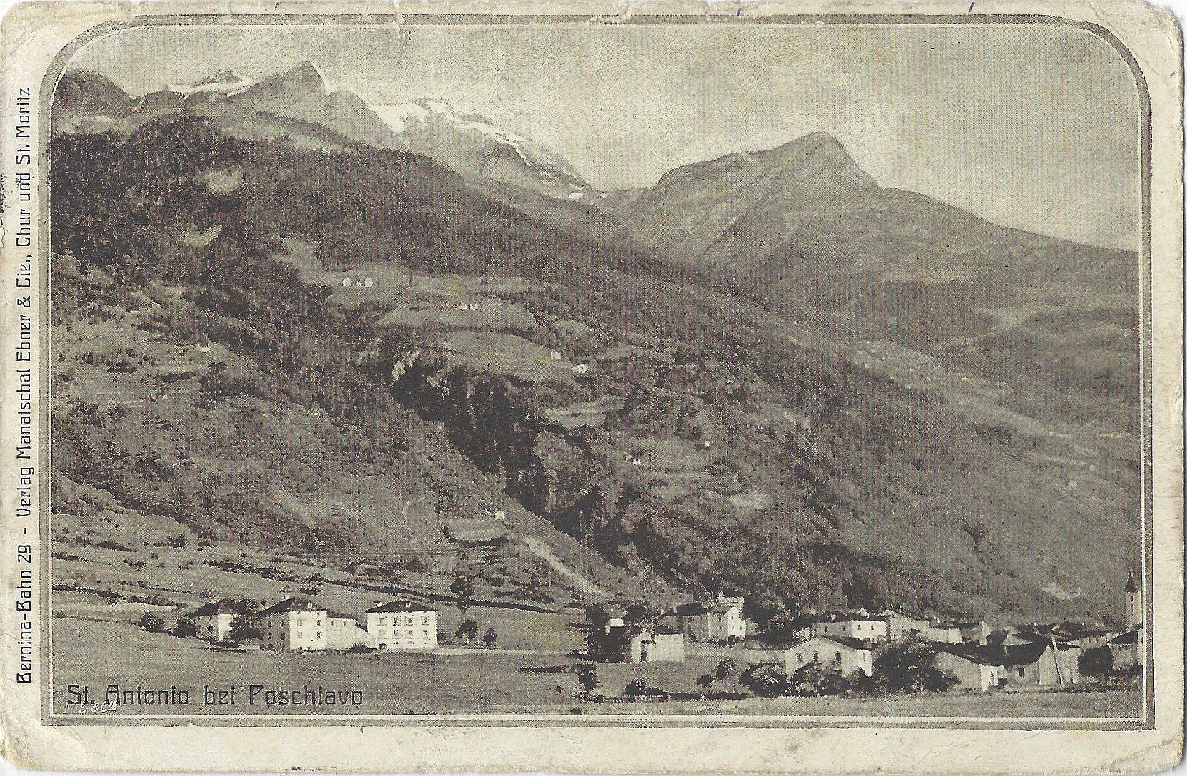 Cartoline postali: St. Antonio  bei  Poschiavo – Usato da Bütschwil venduto da Jackson1A