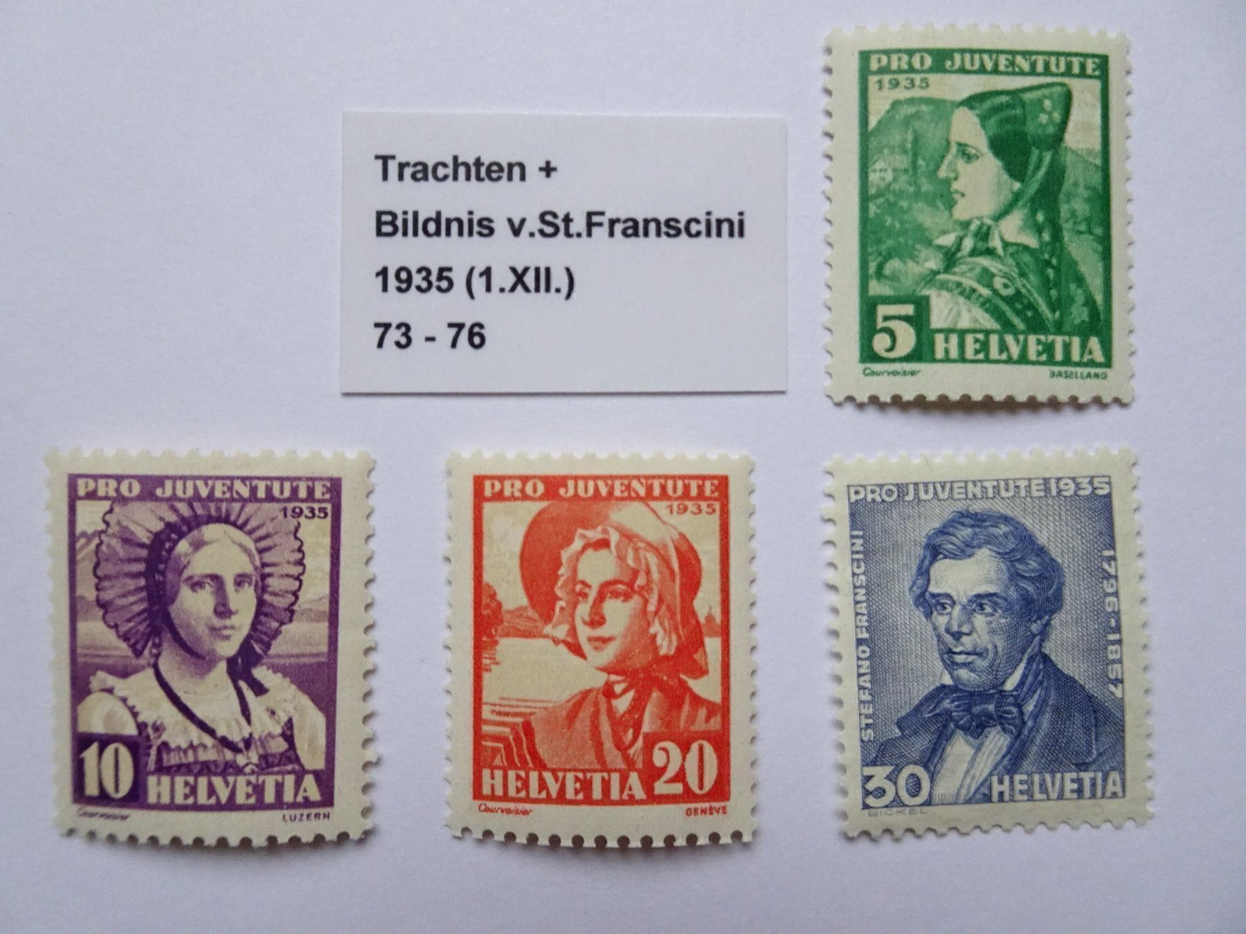 Tous les timbres: PJ 1935** – Neuf (Voir description) à Aadorf par Chnorli-Furz