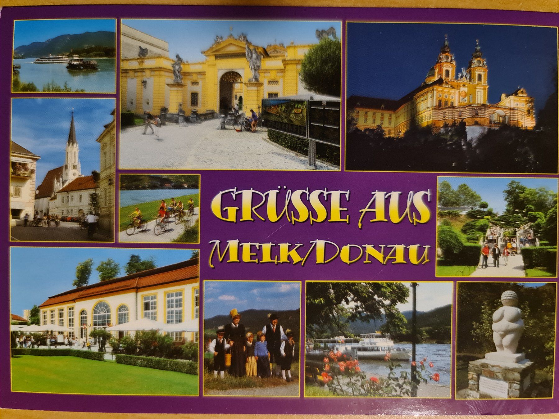 Ansichtskarten: Ansichtskarte Melk Donau Österreich – Gebraucht aus Dintikon von Vexi
