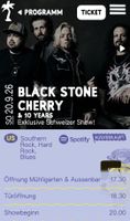 2x Ticket Black Stone Cherry Mühle Hunziken 20.09.2026