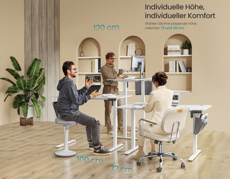 Elektrisch Höhenverstellbarer Schreibtisch FANTOM 160x70cm 10