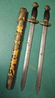 Chinesisches Doppelschwert Schwert Säbel Vintage China Antik