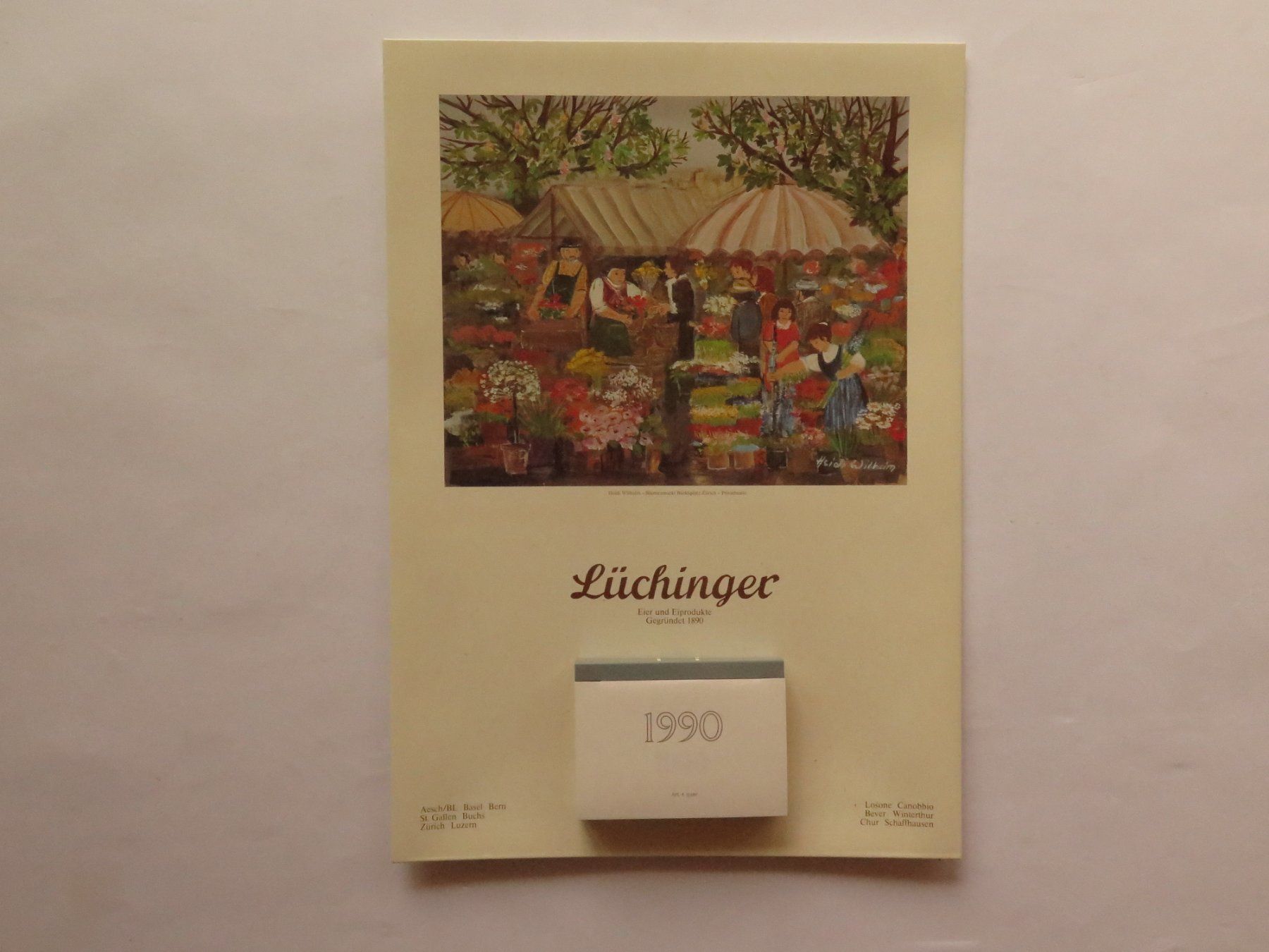 Calendari: Lüchinger Kalender 1990 – Usato da Zwingen venduto da Tigertimmi