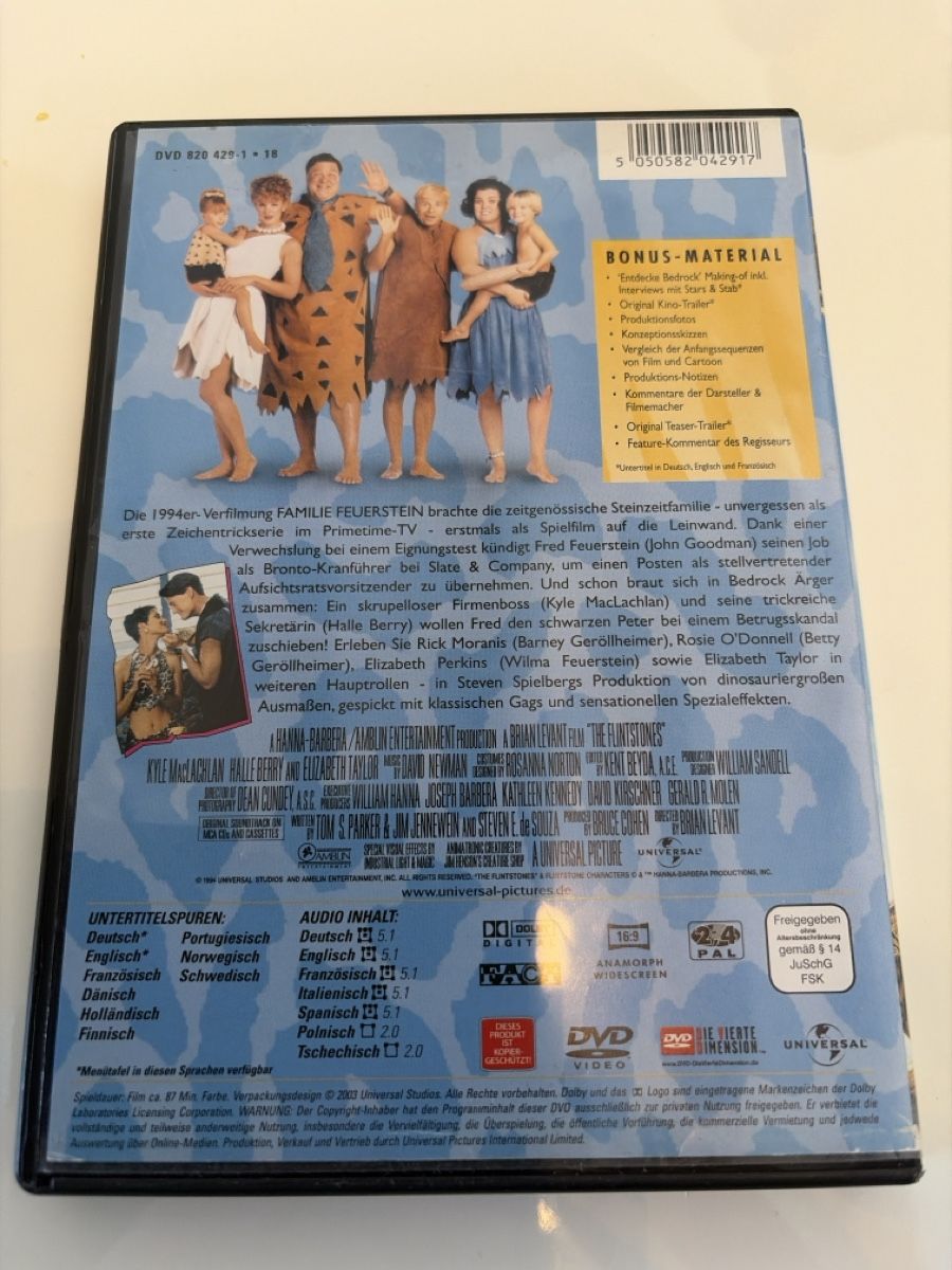Tutti i DVDs: Die Familie Feuerstein DVD – Nuovo (secondo la descrizione) da Uster venduto da oranger_pulli 1