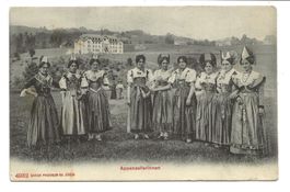 Appenzell (AI) Frauen in Tracht - Spital - 1904