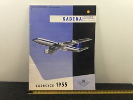SABENA SWISSAIR EXERCICE 1955