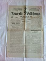 alte Zeitung APPENZELLER VOLKSFREUND 1912