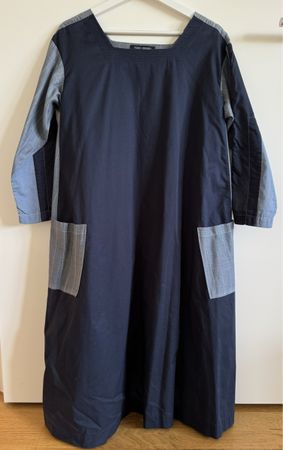 YOSHI KONDO, Robe tunique d'été en coton et soie, T.M
