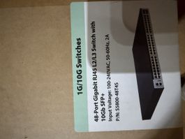 48-Port Gigabit L2/L3 Switch 10GbE SFP+ neu
