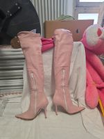 Made in Italy Overknee Stiefel Gr. 35 – Puder Rosa – 10 cm