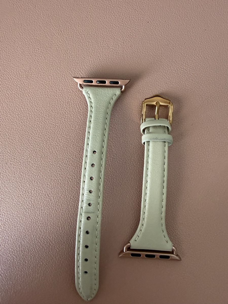 Apple Smartwatch: Beige leather band for Apple Watch  – Usato da Boswil venduto da Tamara_Vanessa92