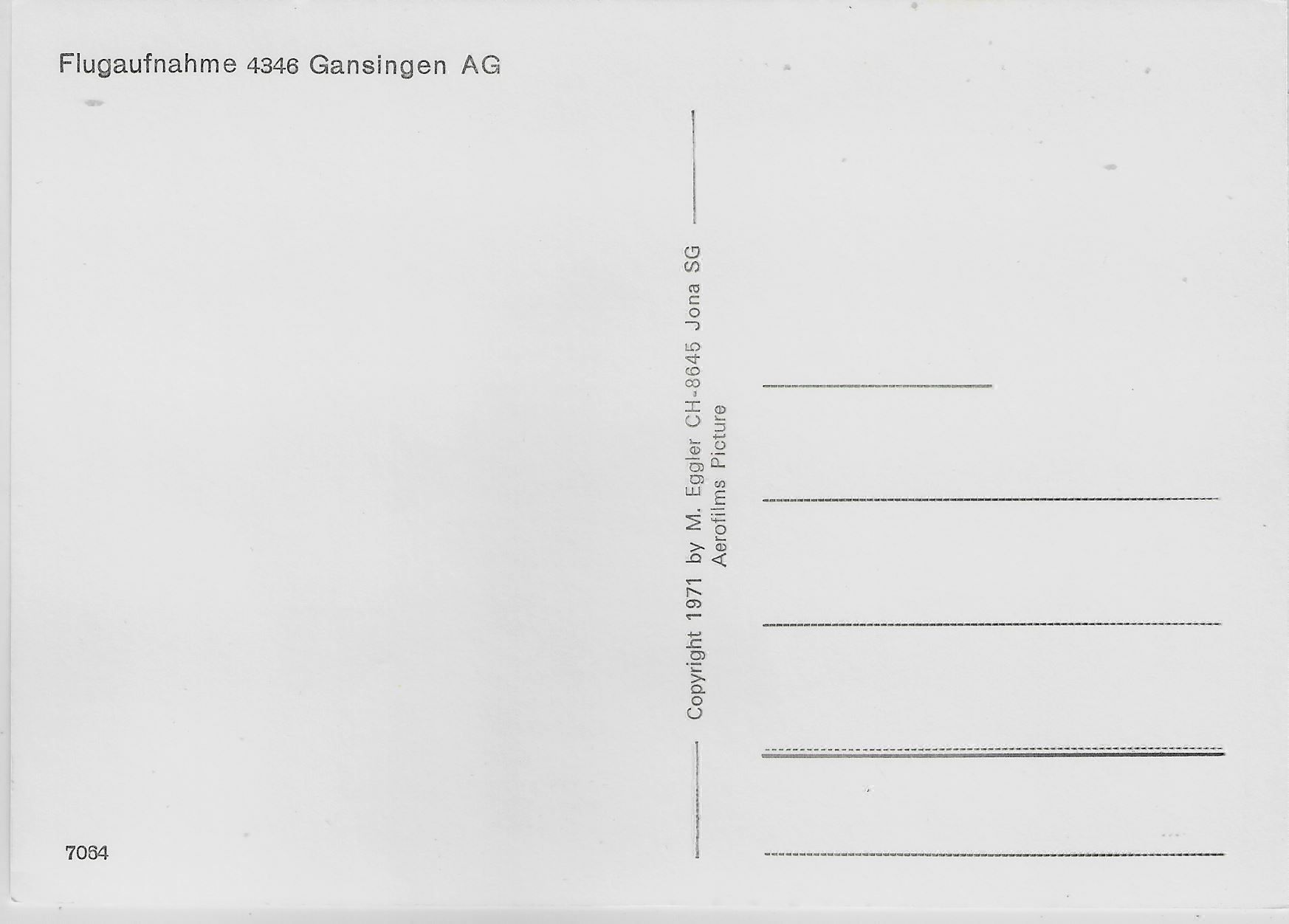 Cartoline postali: Flugaufnahme Gansingen AG – Antico da Ettingen venduto da Kartenplanet 1