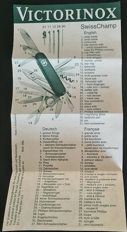 Couteaux de poche: Grösstes Victorinox Messer  – Neuf avec emballage d'origine à Wädenswil par hel_wlc8 2
