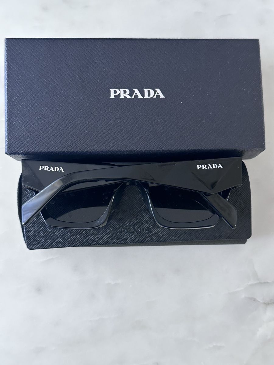 Prada Occhiali & Lenti: Original PRADA Sonnenbrille, Schwarz – Usato da Frick venduto da Soleil4658 5