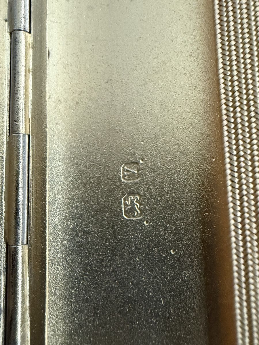Custodie per cosmetici: Antique silver 925 kartenhalter  11/8.5 cm – Usato da Rütihof venduto da wham70 7