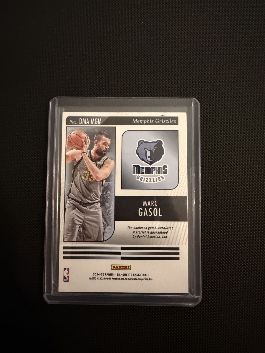 Nba Carte collezionabili: Dual Materials Marc Gasol – Nuovo (secondo la descrizione) da Lenzburg venduto da fastbreakcards 1