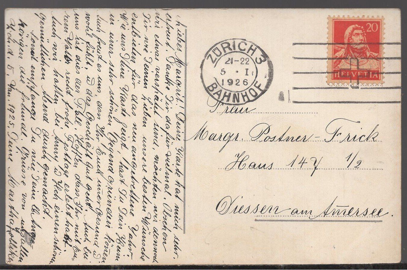 Cartoline postali: Zürichsee Panorama  1926 – Usato da Aarau venduto da kufi44 2