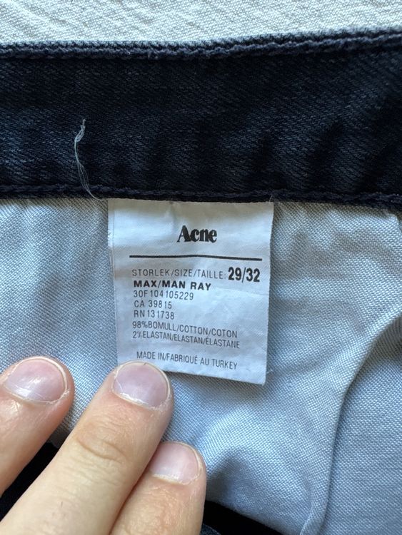 Acne Studios Jeans W29/32 Black Denim 3