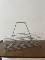 Porte-bouteilles en métal pour 8bouteilles, argenté