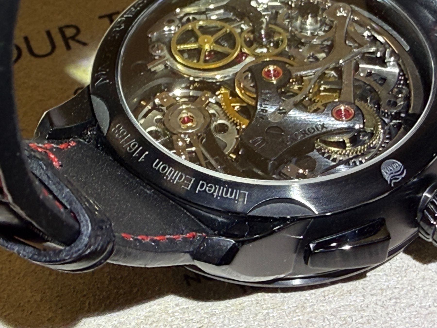 Maurice Lacroix Orologi: Maurice Lacroix Masterpiece chronographe squelette – Usato da Le Locle venduto da waazzaa 4